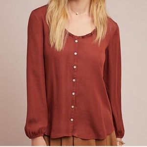 Anthropologie Dolan Marilyn Buttonfront Blouse